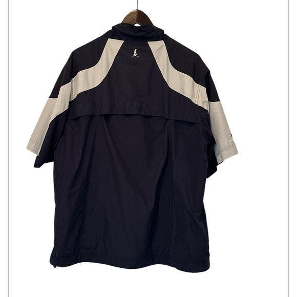 Men’s Navy Blue Ping Fade Short sleeve Windshirt Large - Picture 3 of 5